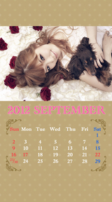 待受カレンダー 2012年9月