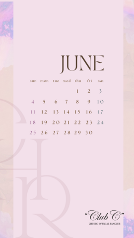 カレンダー6月 -JUNE-