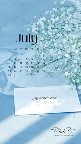 カレンダー７月  -JULY-