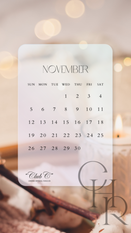 カレンダー11月 -November-